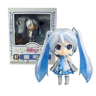 Аниме фигурка нендороид Vocaloid Вокалоид Miku Hatsune Snow Хацунэ Мику 097, подвижная, 10 см (VOC 0050)
