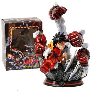 Аніме фігурка One Piece Ван Піс Luffy Мугівара Луффі з декорованою підставкою, 15 см (OP 0079)