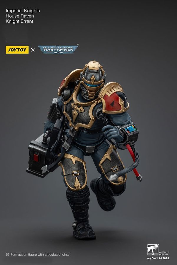 Фигурка из игры Warhammer 40k, Имперские рыцари Дом Воронов Рыцарь Странник, JOYTOY, подвижная, 53,7 см (WHR 0166)