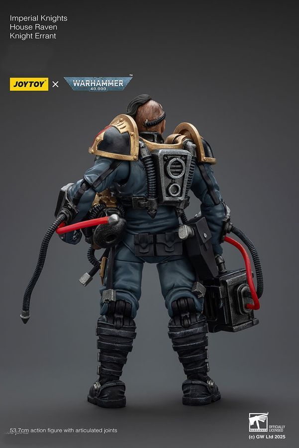 Фигурка из игры Warhammer 40k, Имперские рыцари Дом Воронов Рыцарь Странник, JOYTOY, подвижная, 53,7 см (WHR 0166)