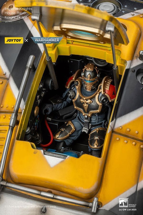Фигурка из игры Warhammer 40k, Имперские рыцари Дом Воронов Рыцарь Странник, JOYTOY, подвижная, 53,7 см (WHR 0166)