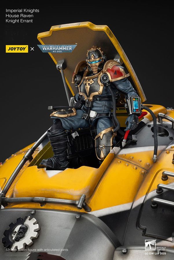 Фигурка из игры Warhammer 40k, Имперские рыцари Дом Воронов Рыцарь Странник, JOYTOY, подвижная, 53,7 см (WHR 0166)