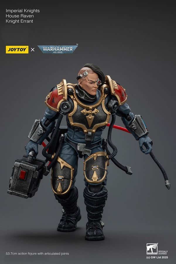 Фигурка из игры Warhammer 40k, Имперские рыцари Дом Воронов Рыцарь Странник, JOYTOY, подвижная, 53,7 см (WHR 0166)