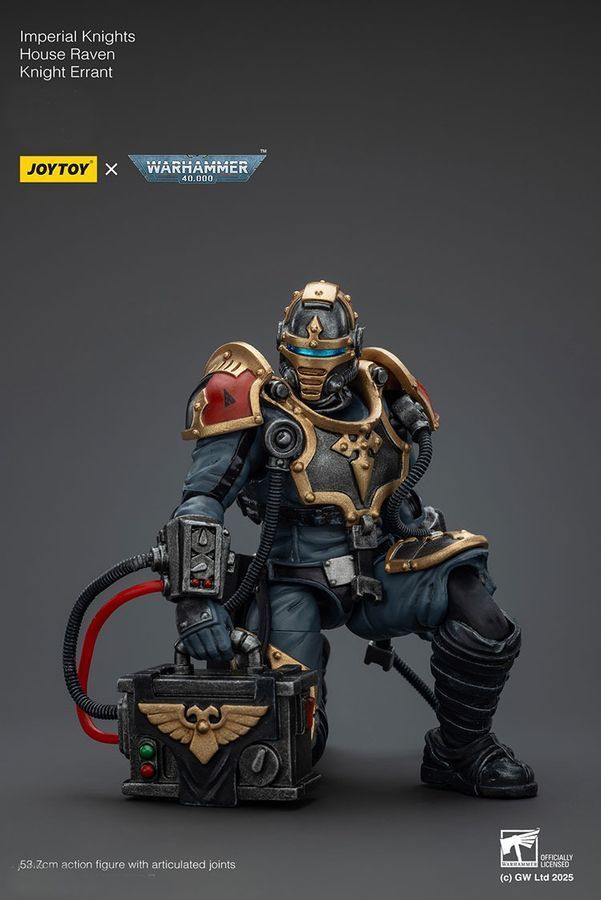 Фигурка из игры Warhammer 40k, Имперские рыцари Дом Воронов Рыцарь Странник, JOYTOY, подвижная, 53,7 см (WHR 0166)