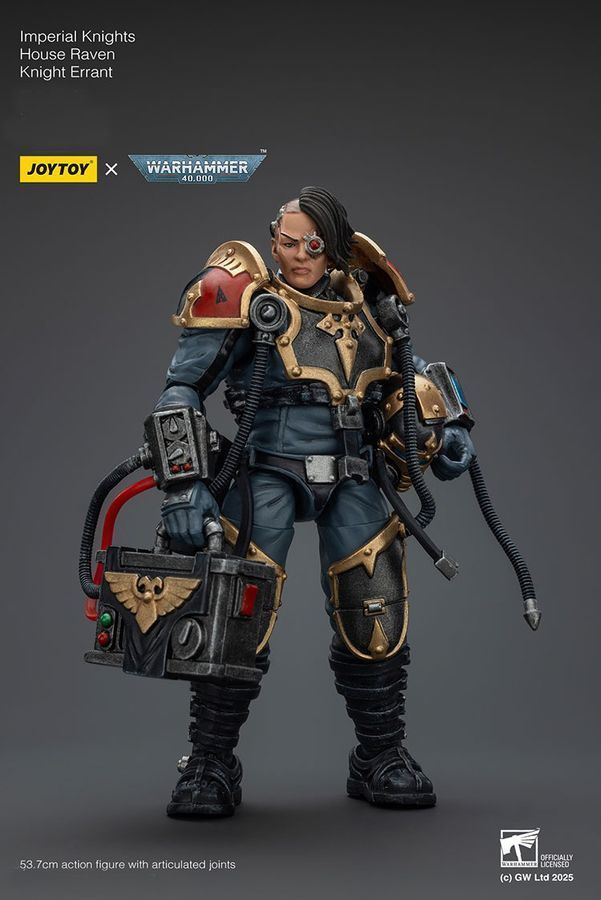 Фигурка из игры Warhammer 40k, Имперские рыцари Дом Воронов Рыцарь Странник, JOYTOY, подвижная, 53,7 см (WHR 0166)