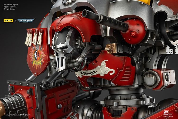 Фигурка из игры Warhammer 40k, Имперские рыцари Дом Воронов Рыцарь Странник, JOYTOY, подвижная, 53,7 см (WHR 0166)
