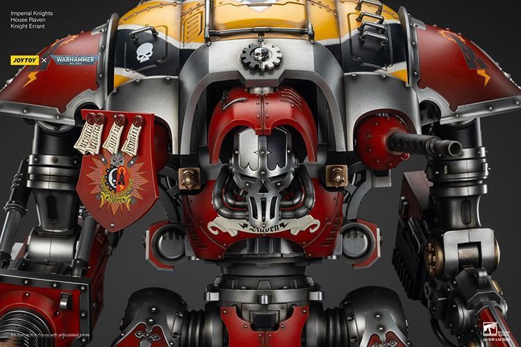 Фигурка из игры Warhammer 40k, Имперские рыцари Дом Воронов Рыцарь Странник, JOYTOY, подвижная, 53,7 см (WHR 0166)