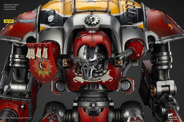 Фигурка из игры Warhammer 40k, Имперские рыцари Дом Воронов Рыцарь Странник, JOYTOY, подвижная, 53,7 см (WHR 0166)