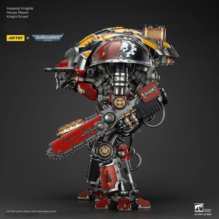Фигурка из игры Warhammer 40k, Имперские рыцари Дом Воронов Рыцарь Странник, JOYTOY, подвижная, 53,7 см (WHR 0166)
