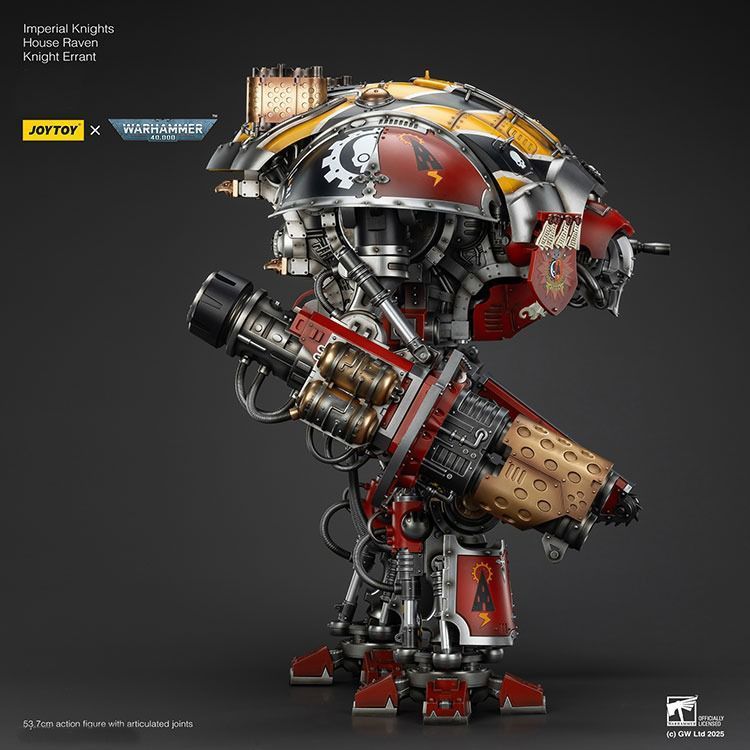 Фигурка из игры Warhammer 40k, Имперские рыцари Дом Воронов Рыцарь Странник, JOYTOY, подвижная, 53,7 см (WHR 0166)