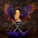 Аниме фигурка Ярость Бахамута Rage of Bahamut Темный ангел Оливия, 35 см, треснутая подставка (RB 0001)