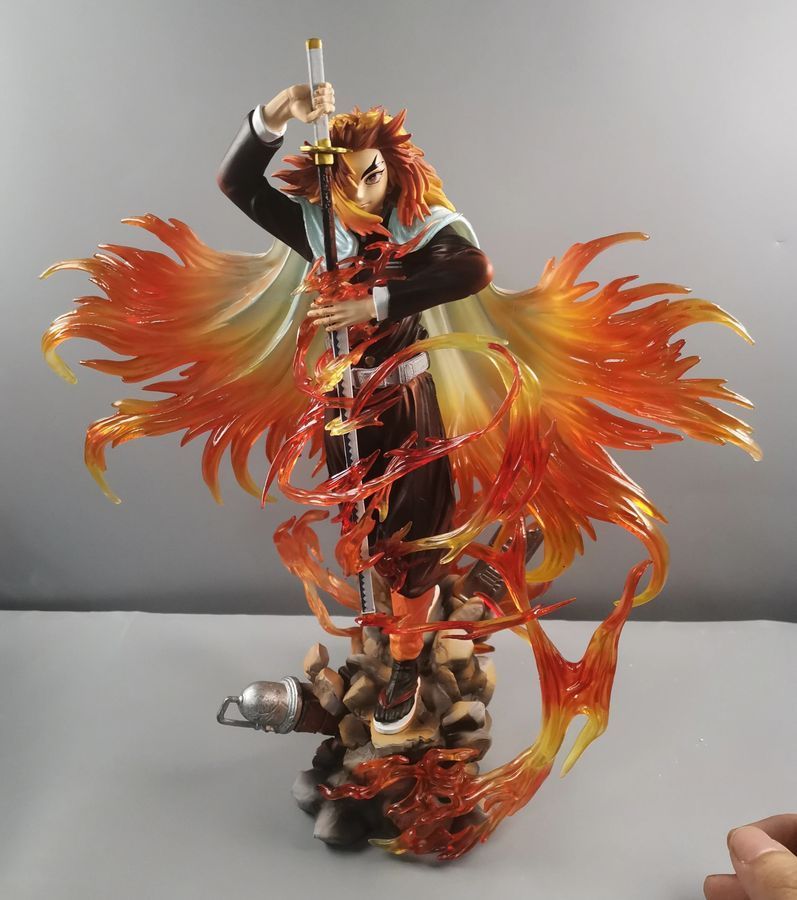 Аніме фігурка Клинок розсікаючий демонів Den Slayer Rengoku Kyoujurou Ренгоку Кьодзюро, 30 см (BDD 0116)