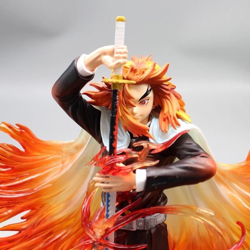 Аніме фігурка Клинок розсікаючий демонів Den Slayer Rengoku Kyoujurou Ренгоку Кьодзюро, 30 см (BDD 0116)