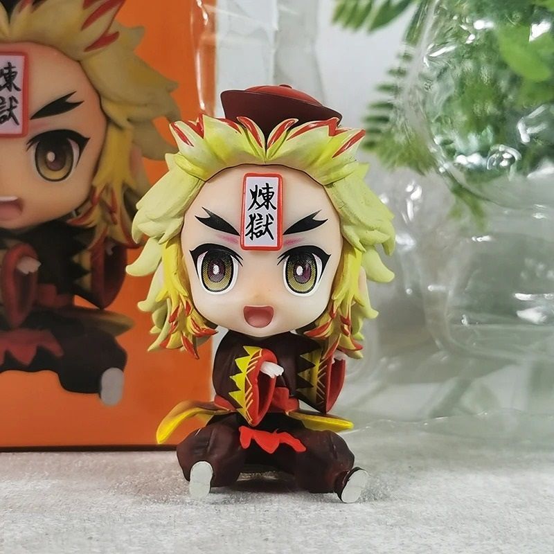 Аніме фігурка Клинок розсікаючий демонів Den Slayer Rengoku Kyoujurou Ренгоку Кёдзюро, 7 см (BDD 0132)