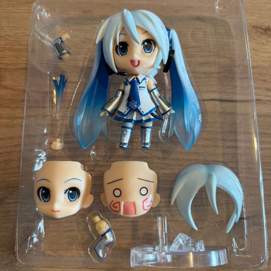 Аніме фігурка нендороїд Vocaloid Вокалоїд Miku Hatsune Snow Хацуне Міку 097, рухома, 10 см (VOC 0050)