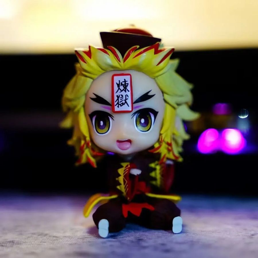 Аніме фігурка Клинок розсікаючий демонів Den Slayer Rengoku Kyoujurou Ренгоку Кёдзюро, 7 см (BDD 0132)