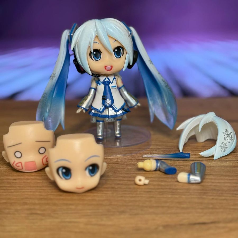Аніме фігурка нендороїд Vocaloid Вокалоїд Miku Hatsune Snow Хацуне Міку 097, рухома, 10 см (VOC 0050)