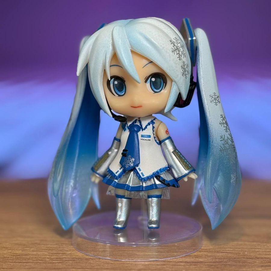Аніме фігурка нендороїд Vocaloid Вокалоїд Miku Hatsune Snow Хацуне Міку 097, рухома, 10 см (VOC 0050)