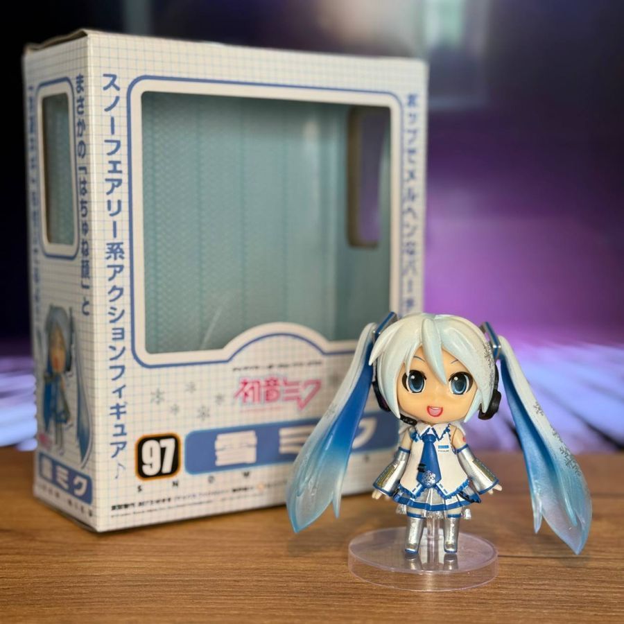 Аніме фігурка нендороїд Vocaloid Вокалоїд Miku Hatsune Snow Хацуне Міку 097, рухома, 10 см (VOC 0050)