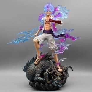 Аніме фігурка One Piece Ван Піс Luffy Мугівара Луффі, п'ятий гір, з підсвічуванням, 34 см (OP 0141)