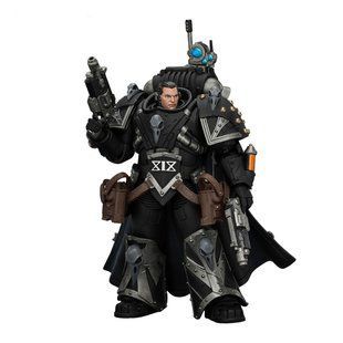 Фигурка Warhammer 40k, Кровавые Вороны гвардеец Каэдес Некс с ручными пушками &laquo;Опора&raquo;, JOYTOY, подвижная, 12,5 см (WHR 0237)