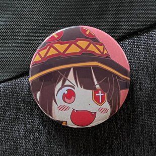 Значок аніме Богиня благословляє цей чудовий світ KonoSuba, діаметр 58 мм, (ZNKOSU 0005)