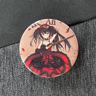 Значок аниме Рандеву с жизнью Date a Live, диаметр 58 мм (ZNDAL 0012)