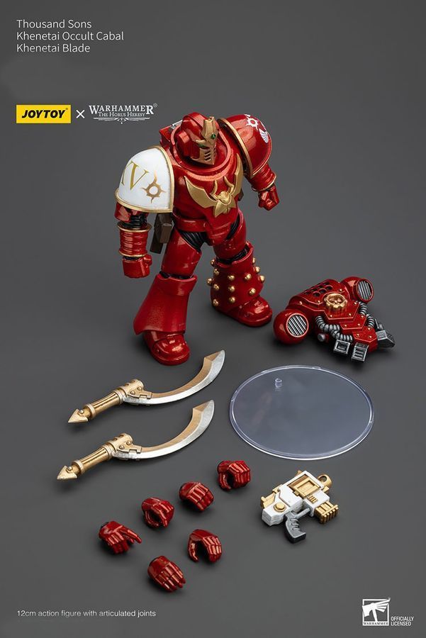 Фігурка з гри Warhammer 40k, Тисяча Синів Хенетайський Окультний Кабал, JOYTOY, рухома, 12 см (WHR 0209)