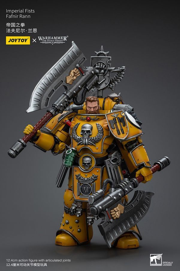 Фигурка из игры Warhammer 40k, Имперские Кулаки Фафнир Ранн, JOYTOY, подвижная, 12,4 см (WHR 0143)