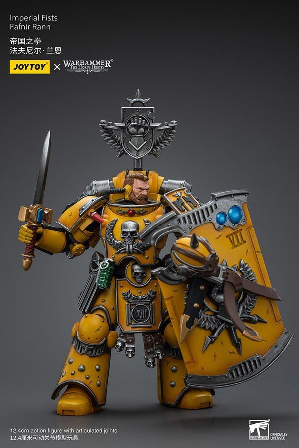 Фигурка из игры Warhammer 40k, Имперские Кулаки Фафнир Ранн, JOYTOY, подвижная, 12,4 см (WHR 0143)