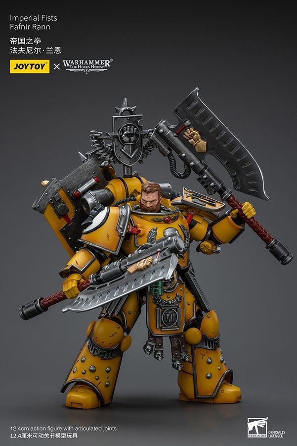 Фигурка из игры Warhammer 40k, Имперские Кулаки Фафнир Ранн, JOYTOY, подвижная, 12,4 см (WHR 0143)