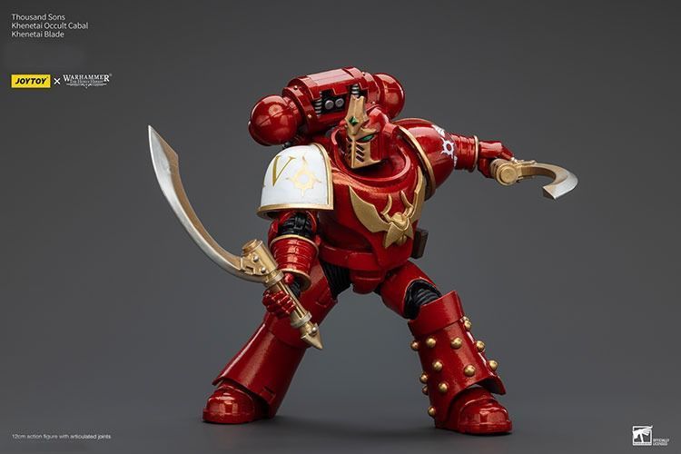 Фігурка з гри Warhammer 40k, Тисяча Синів Хенетайський Окультний Кабал, JOYTOY, рухома, 12 см (WHR 0209)