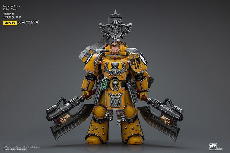 Фигурка из игры Warhammer 40k, Имперские Кулаки Фафнир Ранн, JOYTOY, подвижная, 12,4 см (WHR 0143)
