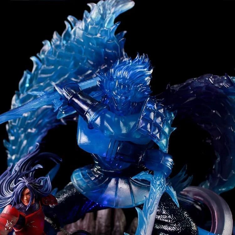 Аниме фигурка Naruto Наруто Uchiha Madara & Susanoo, Мадара Учиха и Сусаноо, с подсветкой, 36 см (NAR 0090)