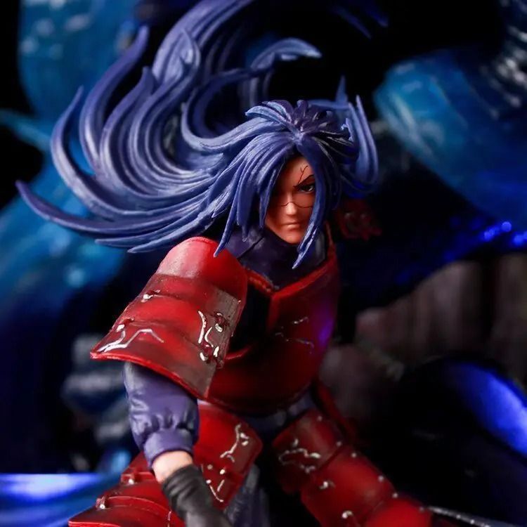 Аниме фигурка Naruto Наруто Uchiha Madara & Susanoo, Мадара Учиха и Сусаноо, с подсветкой, 36 см (NAR 0090)