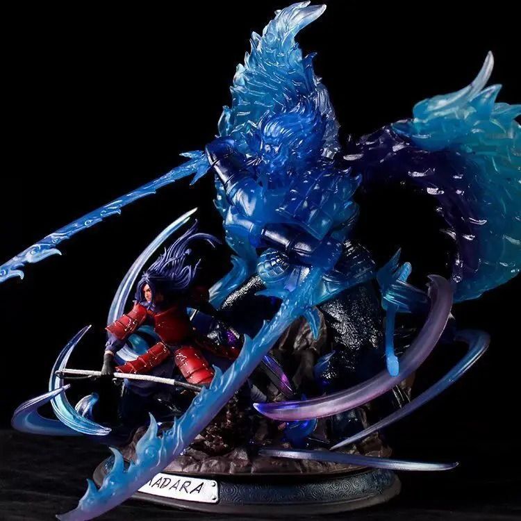 Аниме фигурка Naruto Наруто Uchiha Madara & Susanoo, Мадара Учиха и Сусаноо, с подсветкой, 36 см (NAR 0090)