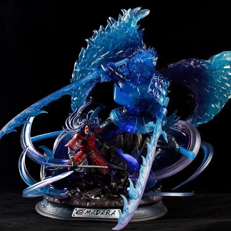 Аниме фигурка Naruto Наруто Uchiha Madara & Susanoo, Мадара Учиха и Сусаноо, с подсветкой, 36 см (NAR 0090)