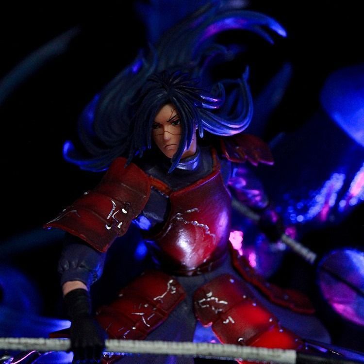 Аниме фигурка Naruto Наруто Uchiha Madara & Susanoo, Мадара Учиха и Сусаноо, с подсветкой, 36 см (NAR 0090)