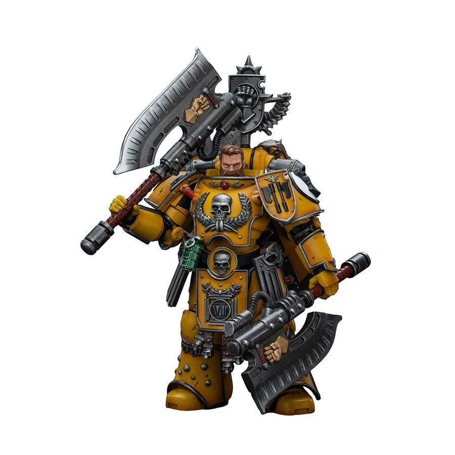 Фигурка из игры Warhammer 40k, Имперские Кулаки Фафнир Ранн, JOYTOY, подвижная, 12,4 см (WHR 0143)