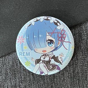 Значок аниме Жизнь с нуля Re:Zero, диаметр 58 мм (ZNRZR 0019)
