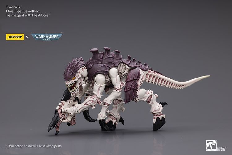 Фігурка з гри Warhammer 40k, Вулик-флот Тіранідів, термагант з М'ясним буром, JOYTOY, рухома, 10 см (WHR 0236)