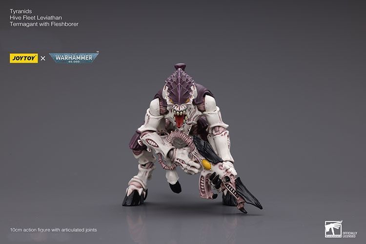 Фігурка з гри Warhammer 40k, Вулик-флот Тіранідів, термагант з М'ясним буром, JOYTOY, рухома, 10 см (WHR 0236)