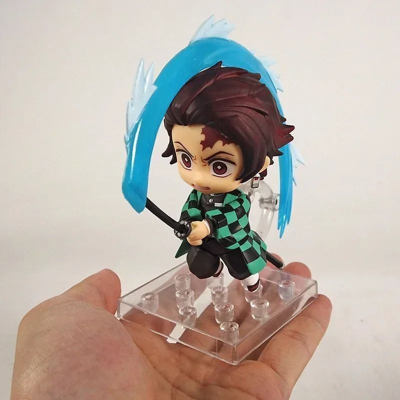 Аниме фигурка нендороид Demon Slayer Клинок рассекающий демонов Kamado Tanjirou, Танджиро, подвижная, 10 см (BDD 0117)