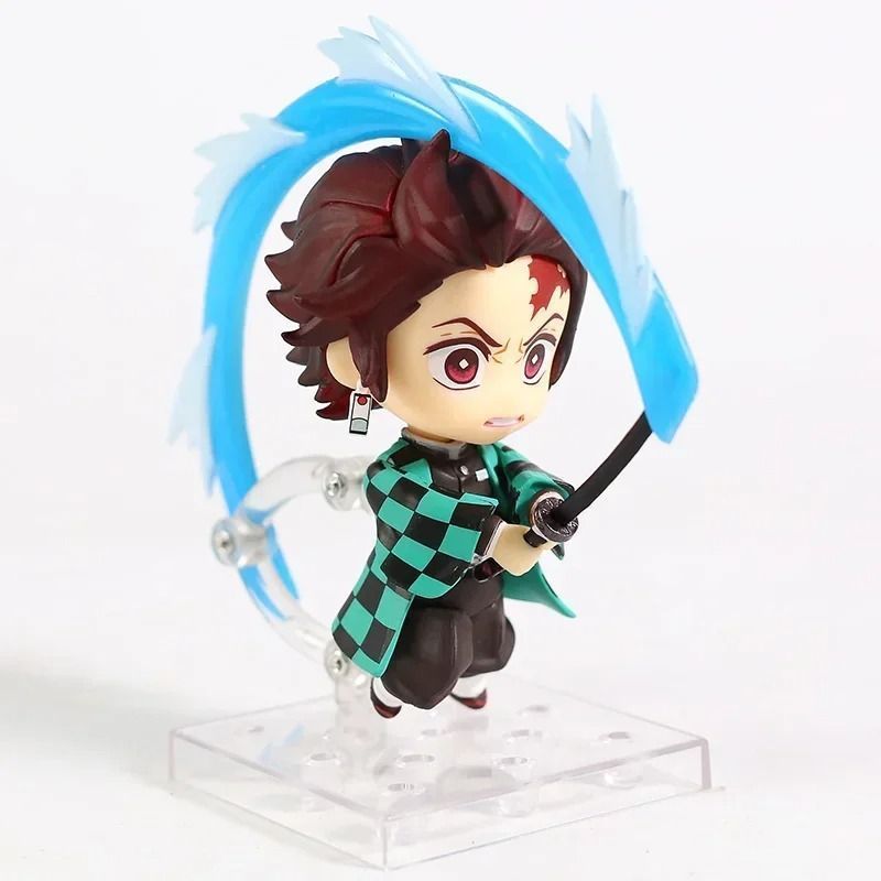 Аниме фигурка нендороид Demon Slayer Клинок рассекающий демонов Kamado Tanjirou, Танджиро, подвижная, 10 см (BDD 0117)