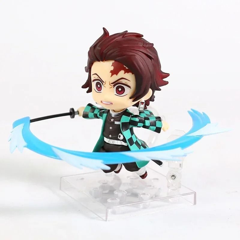 Аниме фигурка нендороид Demon Slayer Клинок рассекающий демонов Kamado Tanjirou, Танджиро, подвижная, 10 см (BDD 0117)