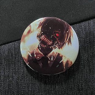 Значок аниме Токийский Гуль Tokyo Ghoul, диаметр 58 мм (ZNTG 0011)