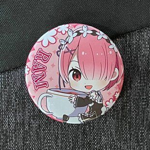 Значок аниме Жизнь с нуля Re:Zero, диаметр 58 мм (ZNRZR 0020)