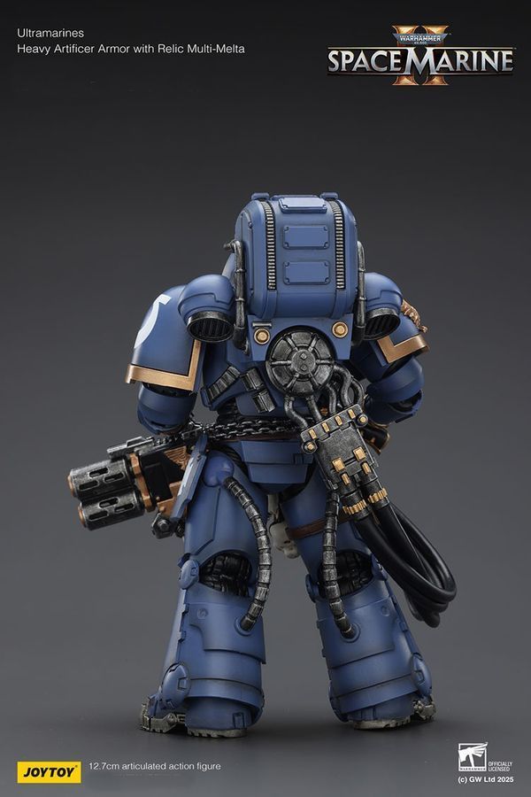 Фигурка из игры Warhammer 40k, Ультрамарин в Тяжелой реликвийной броне с мульти-мельтой, JOYTOY, подвижная, 12,7 см (WHR 0168)
