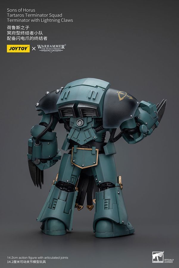 Фігурка з гри Warhammer 40k, Сини Хоруса Термінатор з блискавичними кігтями, JOYTOY, рухома, 14,2 см (WHR 0082)