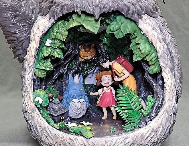 Аніме фігурка Totoro, Мій сусід Тоторо, з підсвічуванням, 30 см (TOT 0002)
